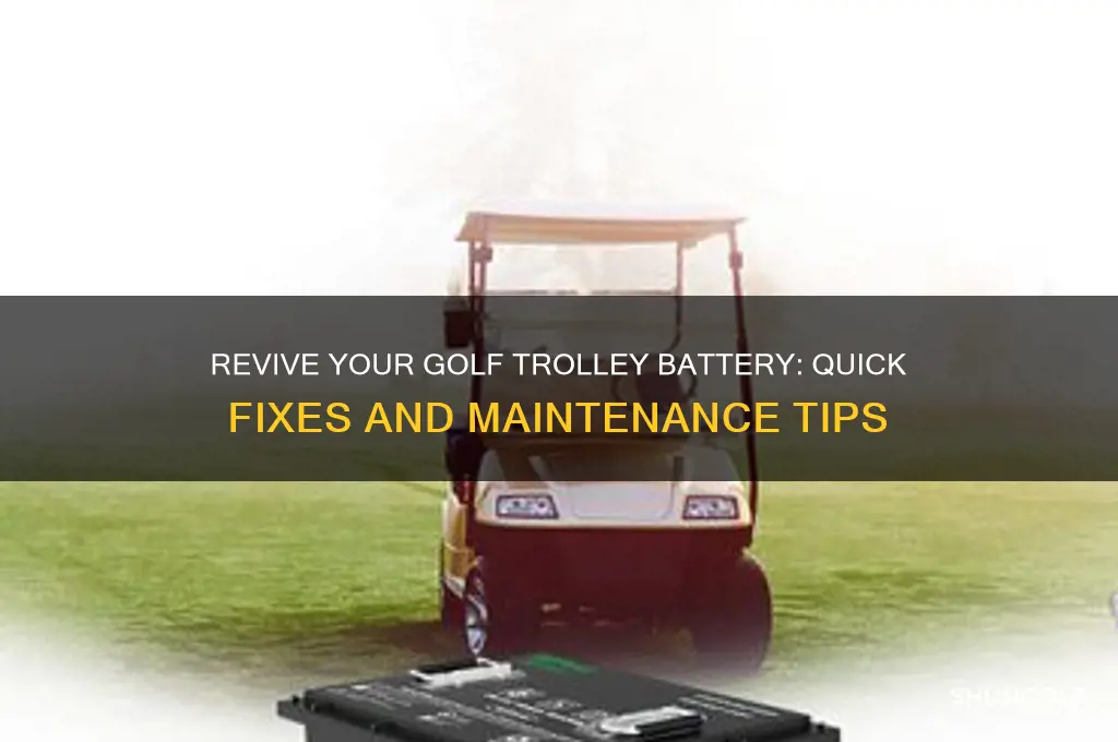 how to revive a golf trolley battery