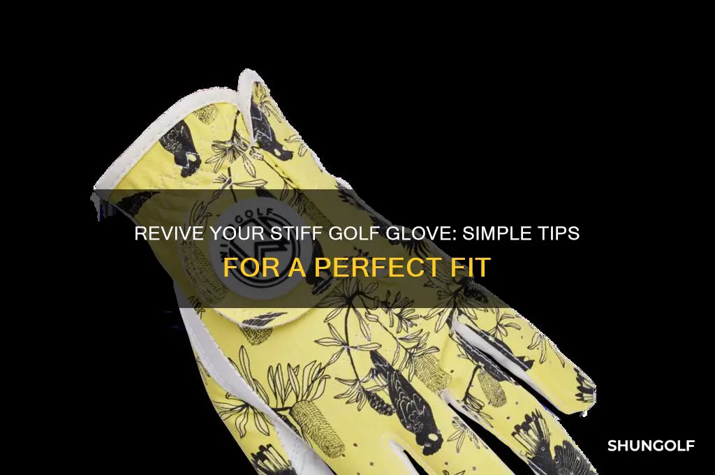 how to revive a stiff golf glove