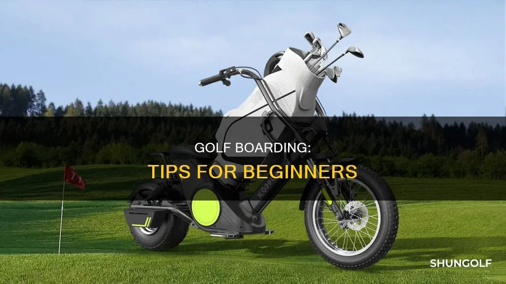 how to ride a golf board