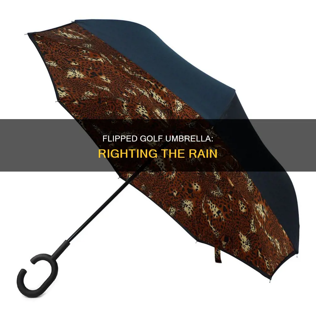 how to right flipped golf umbrella