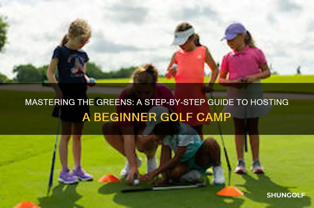 how to run a beginner golf camp