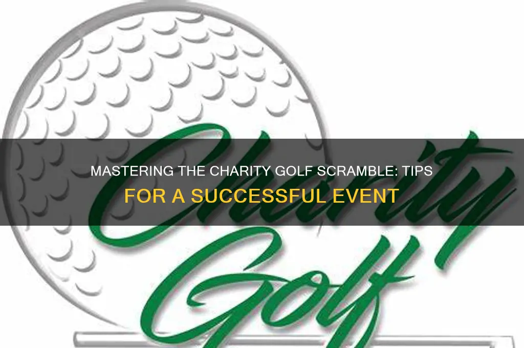 how to run a charity golf scramble