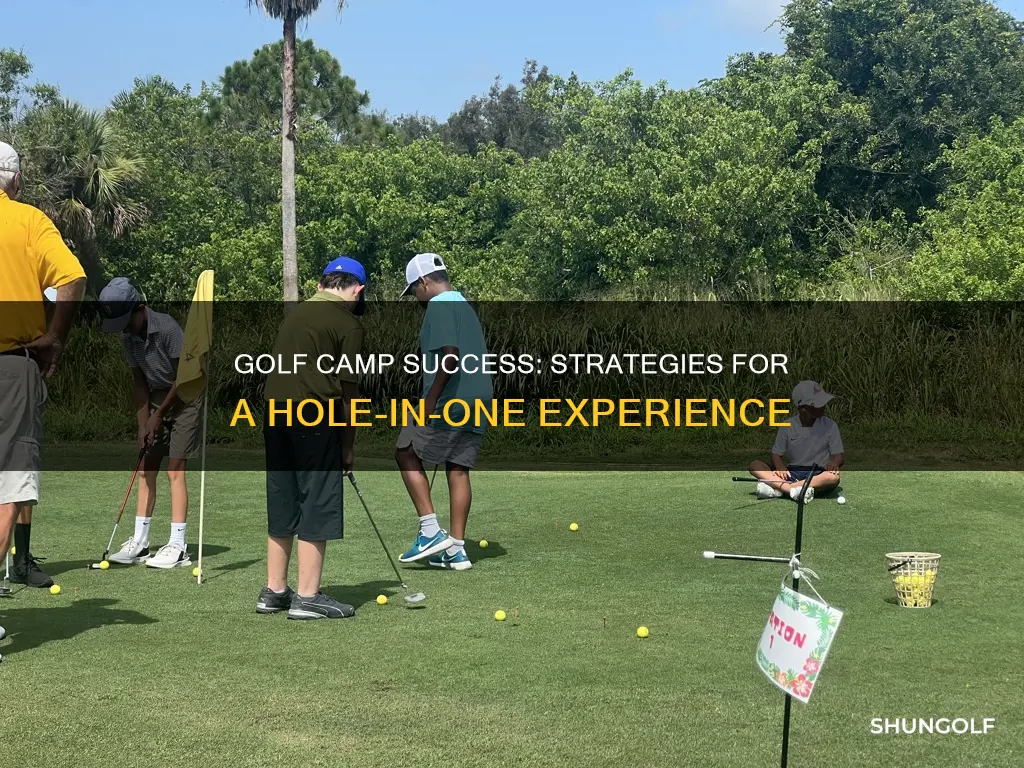 how to run a golf camp