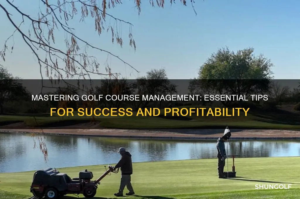 how to run a golf course