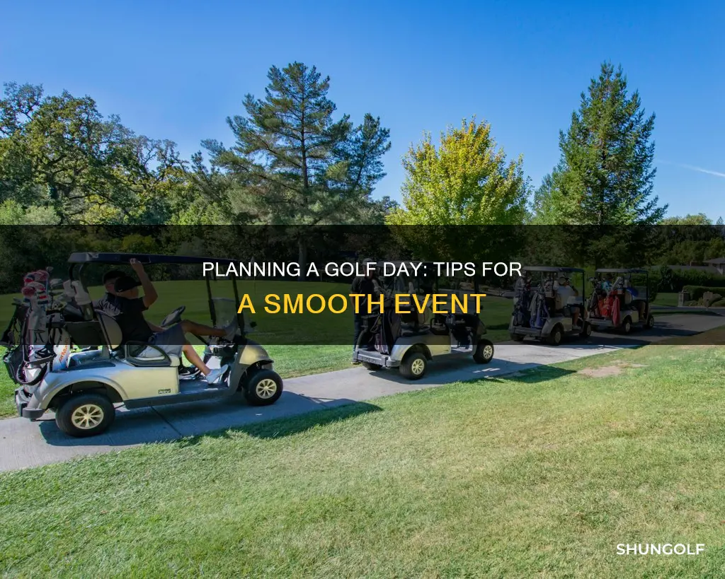 how to run a golf day