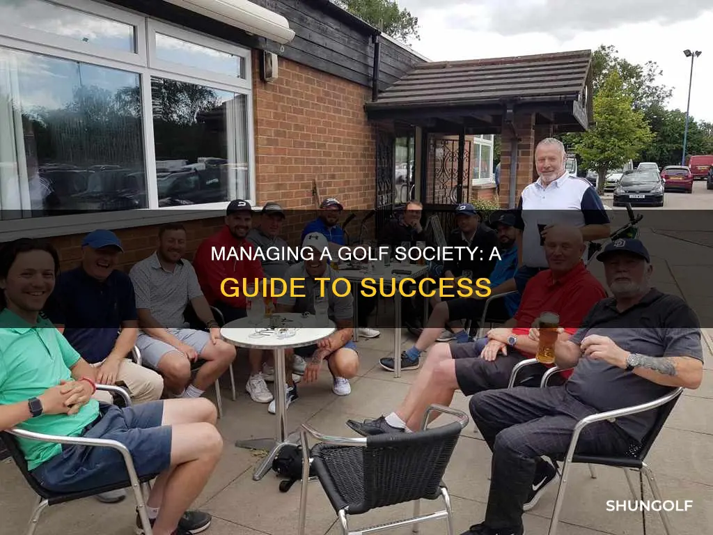how to run a golf society
