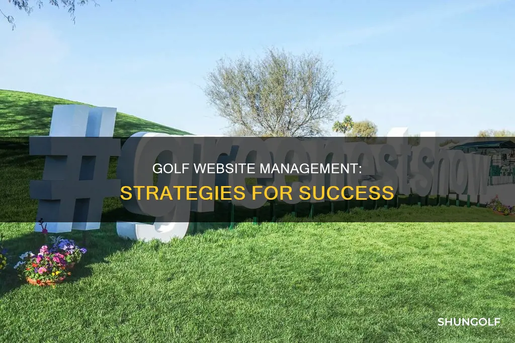 how to run a golf website
