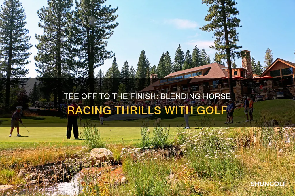 how to run a horse race in golf