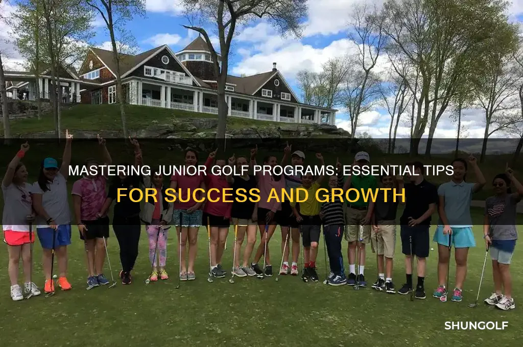 how to run a junior golf program
