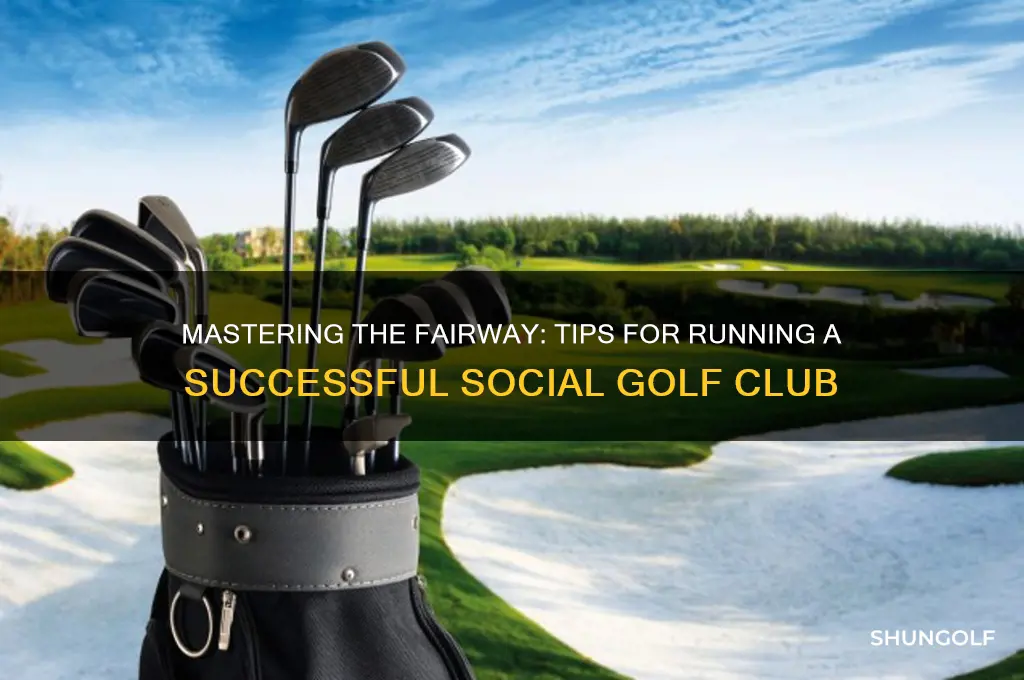 how to run a social golf club