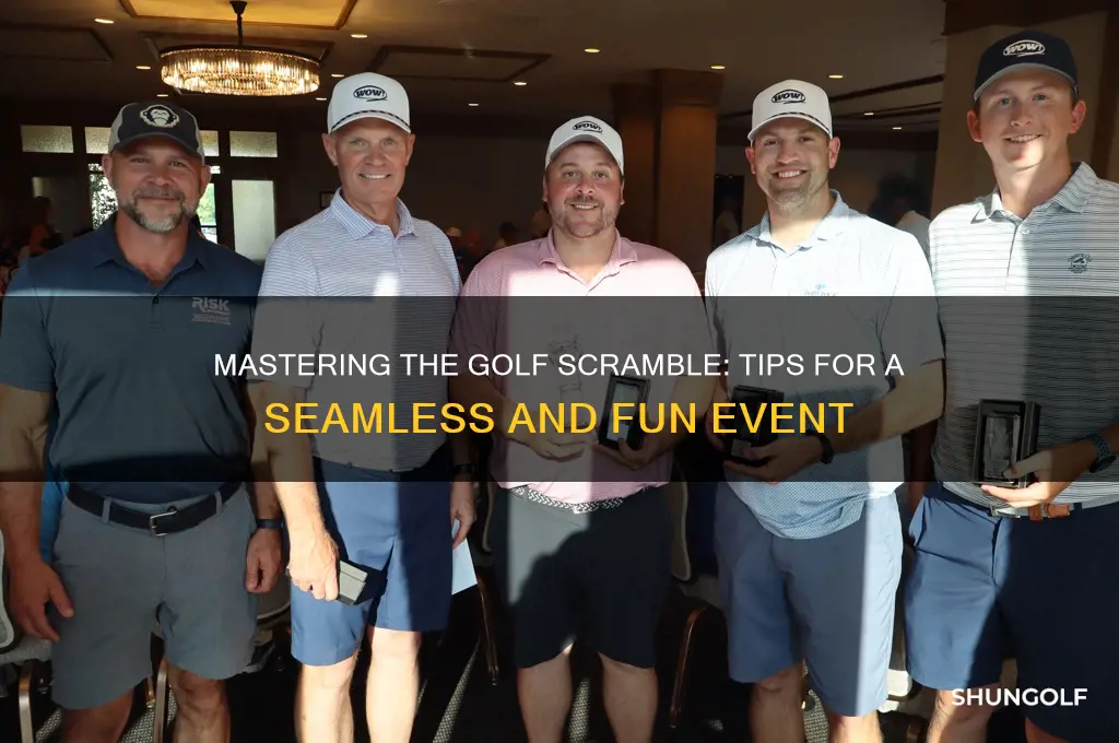 how to run a successful golf scramble