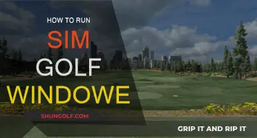 Guide to Playing Sim Golf in Windowed Mode
