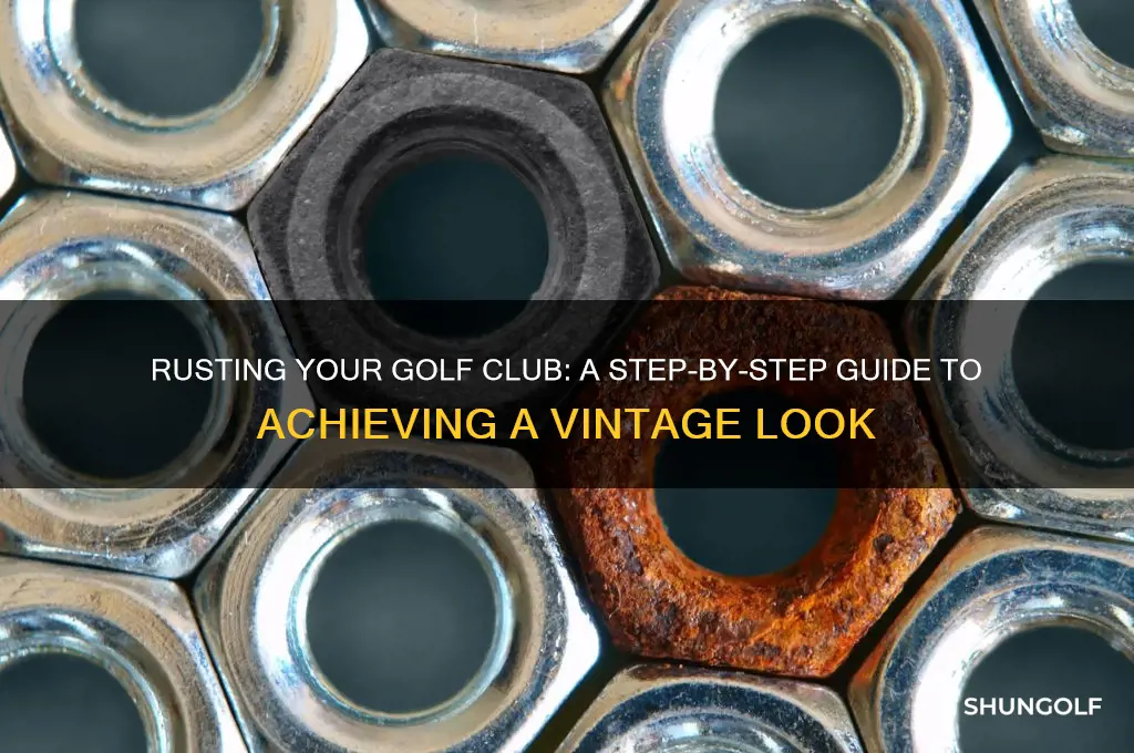 how to rust a golf club