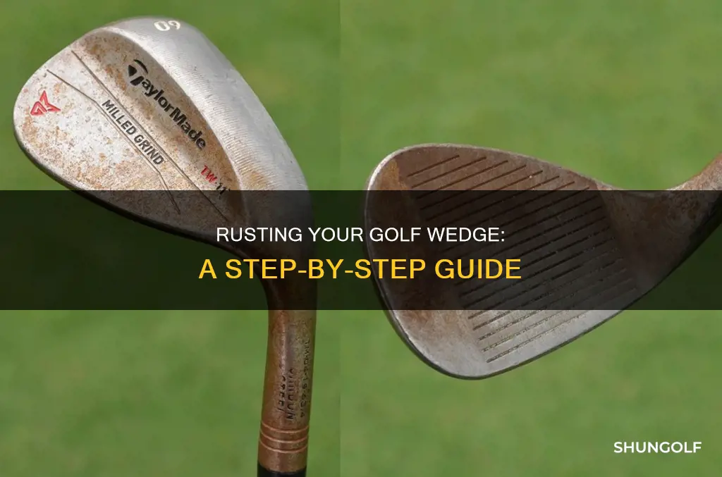 how to rust a golf wedge