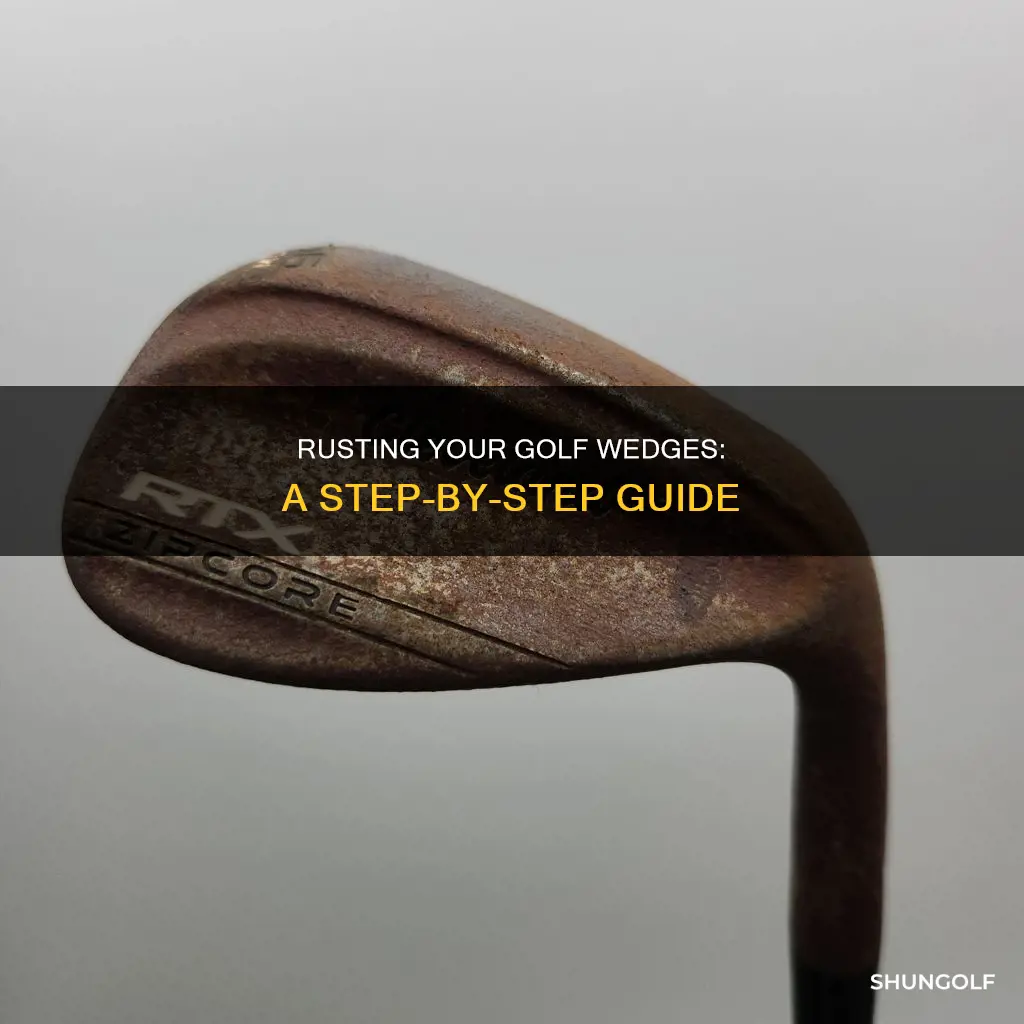 how to rust golf wedges