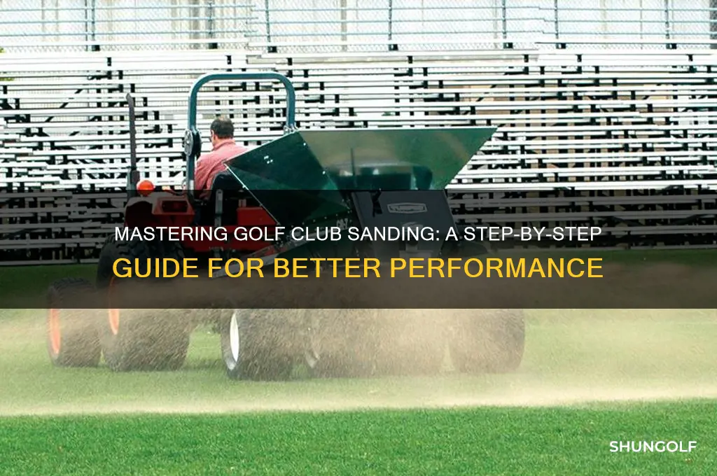 how to sand golf clubs