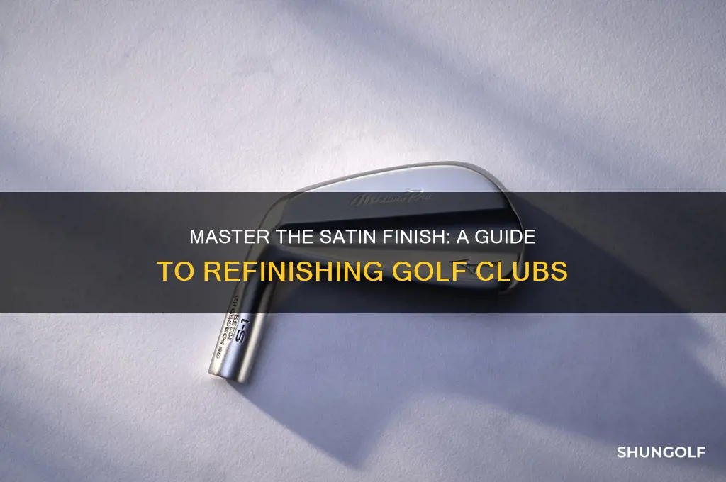 how to satin finish golf clubs