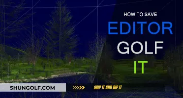 Golf Editor Tricks: Saving Tips for Beginners