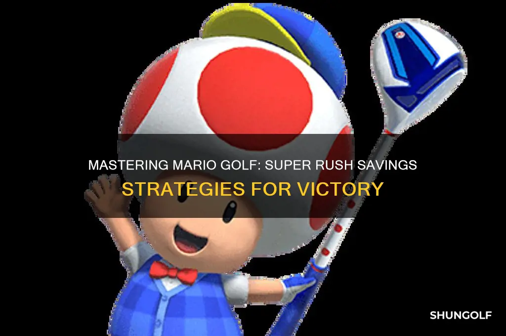 how to save in mario golf super rush