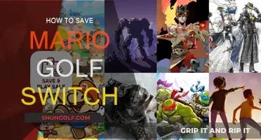Mastering Mario Golf: Saving Your Game on Switch