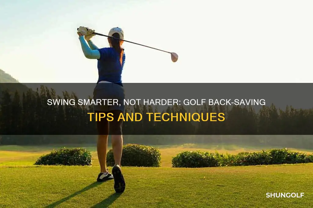 how to save your back in golf