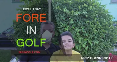 Golf Fore-cast: How to Say Fore
