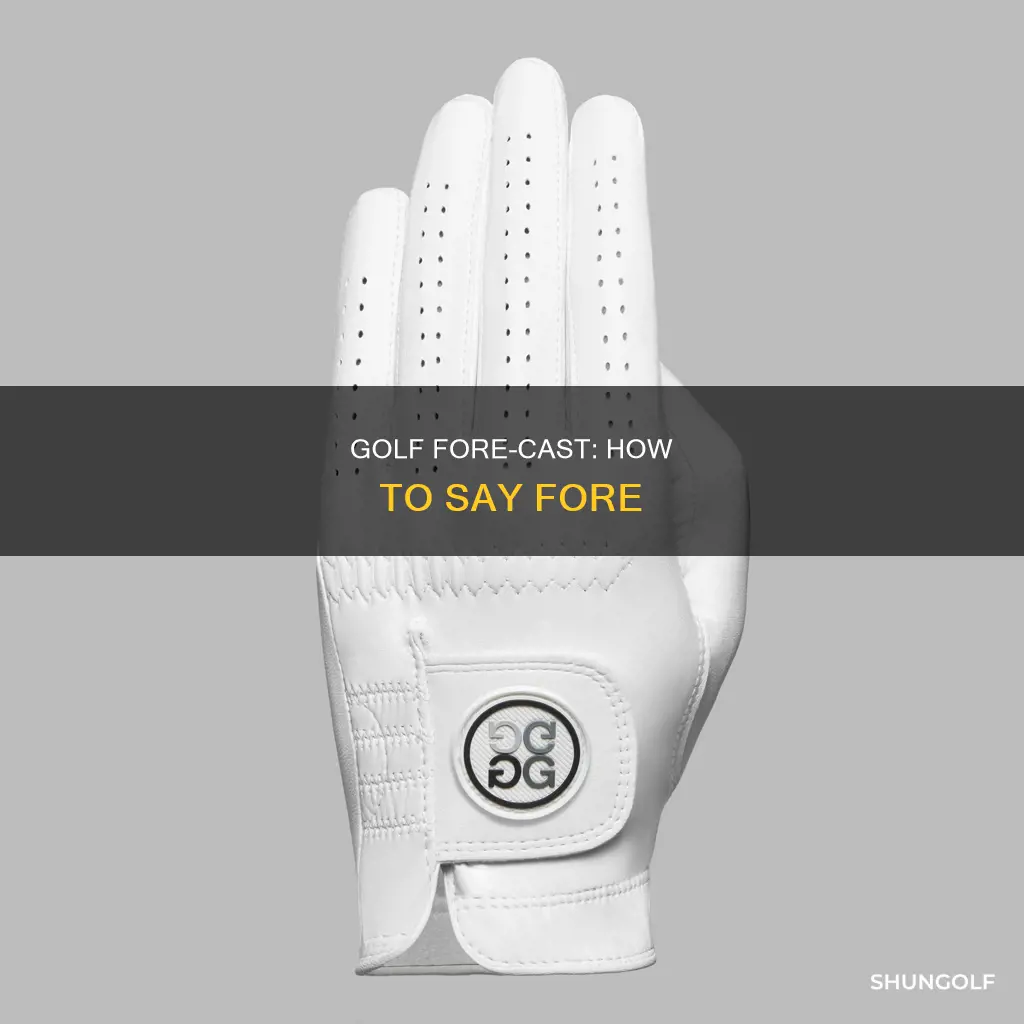 how to say fore in golf