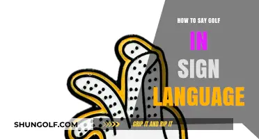 Signing Golf: Learn How to Say Golf in Sign Language