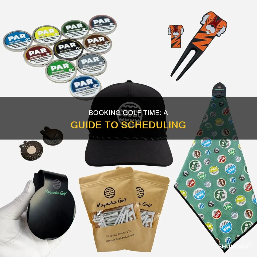how to schedule a golf time
