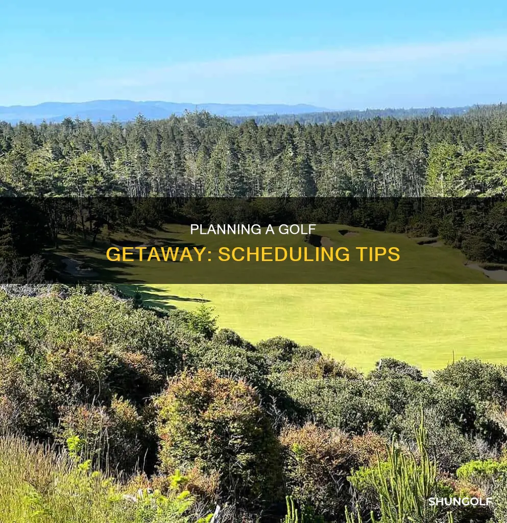 how to schedule a golf trip