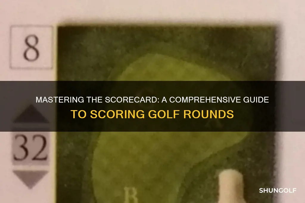 how to score a round of golf