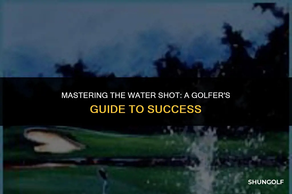 how to score a water shot in golf