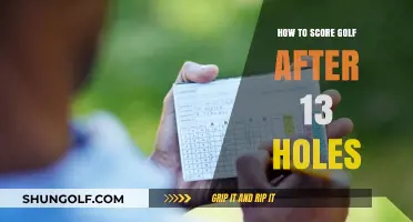 Mastering Golf Scoring: Tips for 13-Hole Round Completion