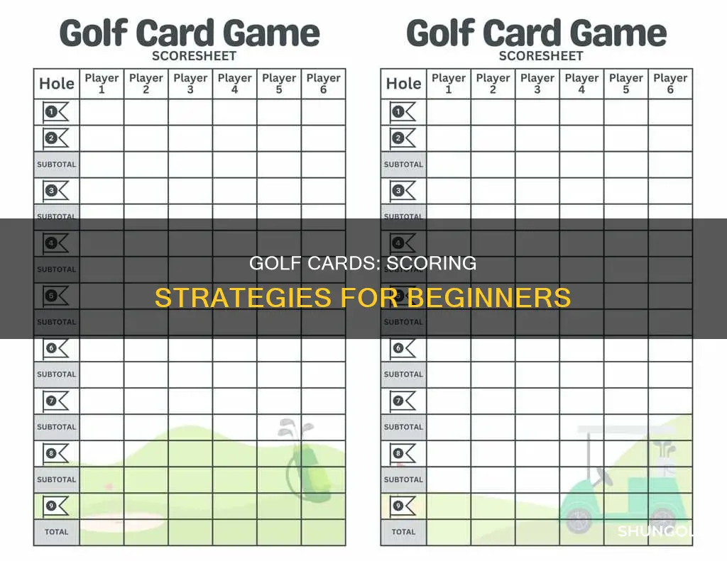 how to score golf cards