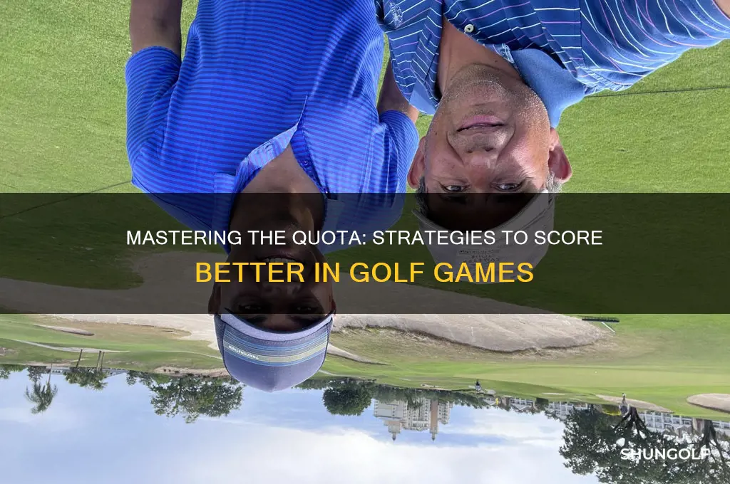 how to score the golf game quota