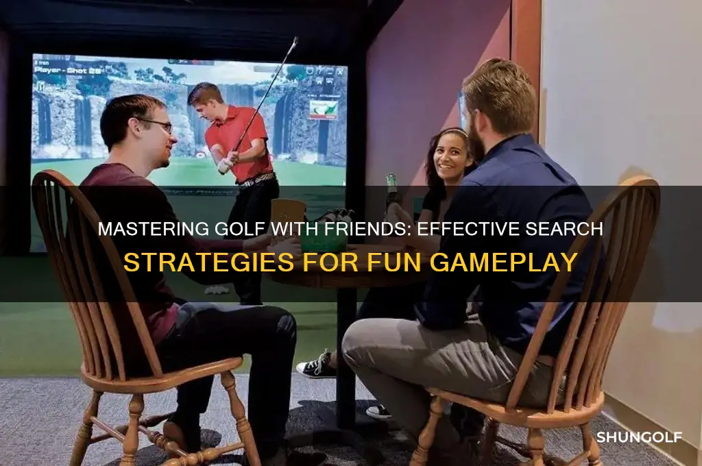 how to search games golf with friends