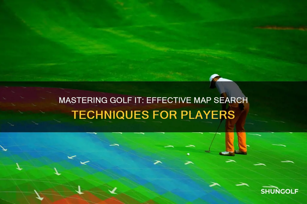 how to search maps on golf it
