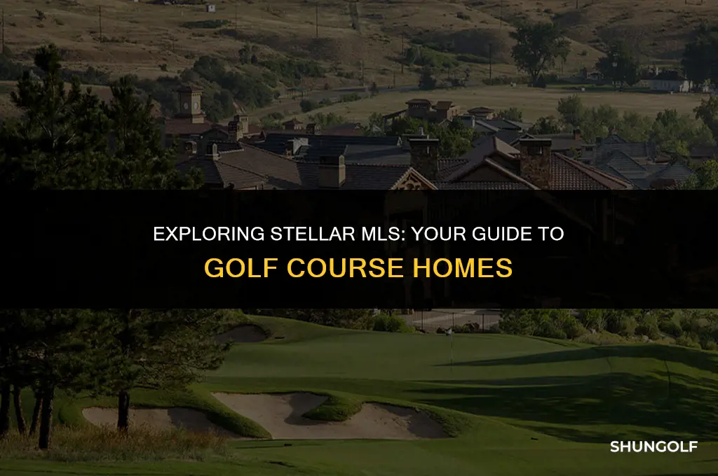 how to search stellar mls home on golf course