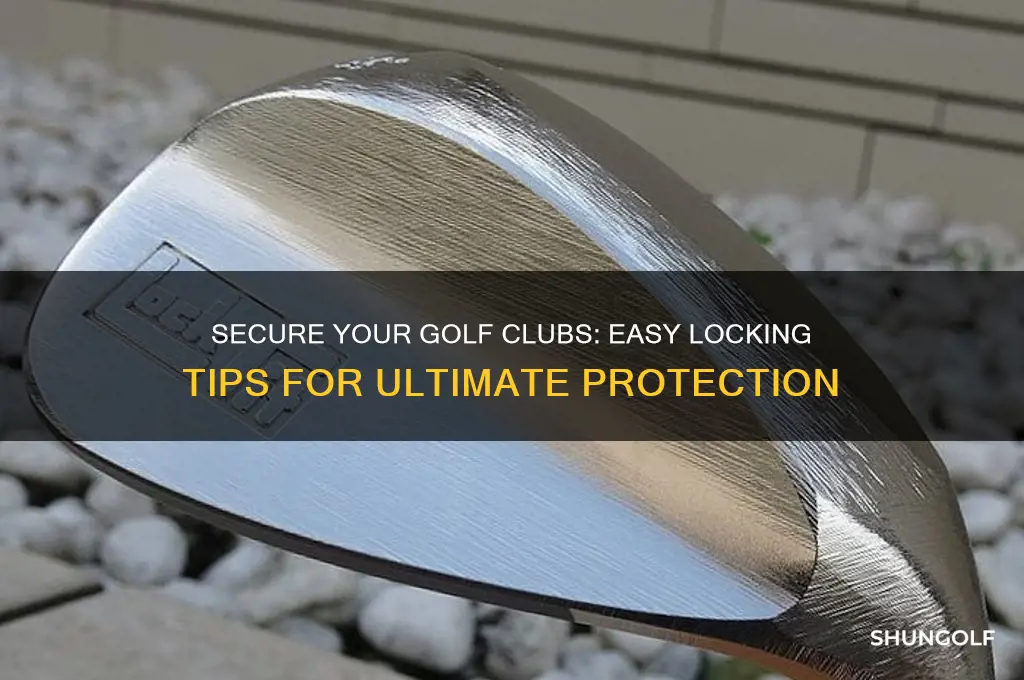 how to secure golf clubs with a lock