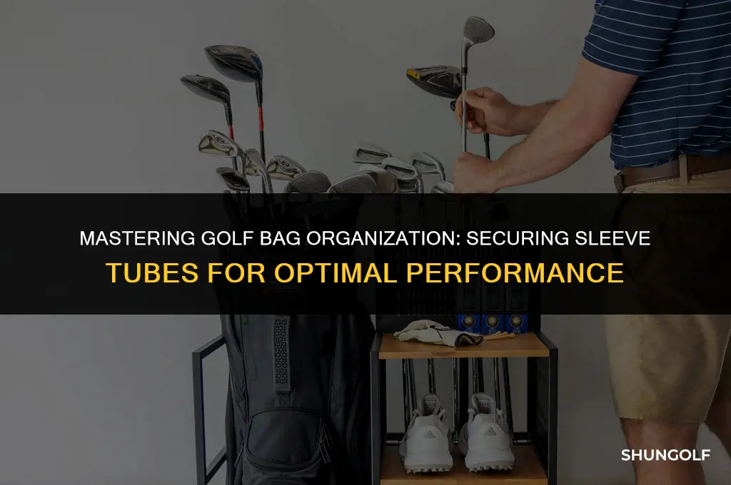 how to secure sleeve tubes in golf bag
