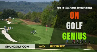 Mastering Golf Genius: Viewing Your Average Score Per Hole Easily