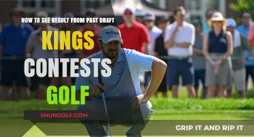 Viewing Past DraftKings Golf Contest Results: A Step-by-Step Guide