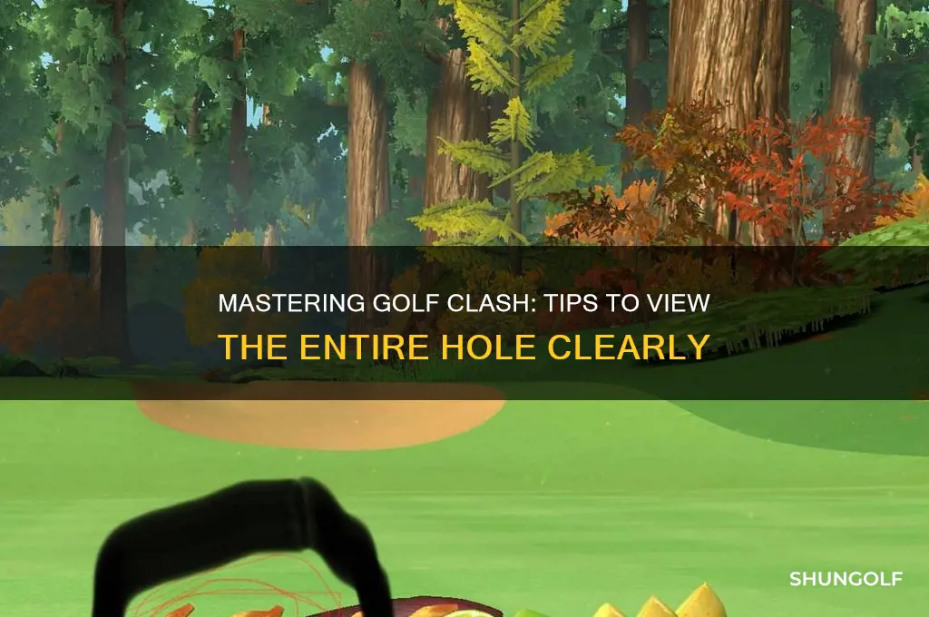 how to see the entire hole in golf clash