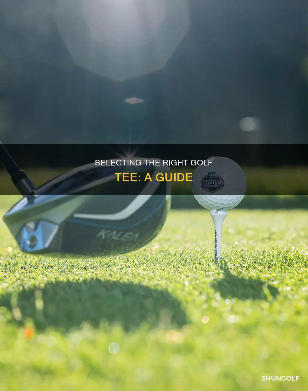 how to select golf tee