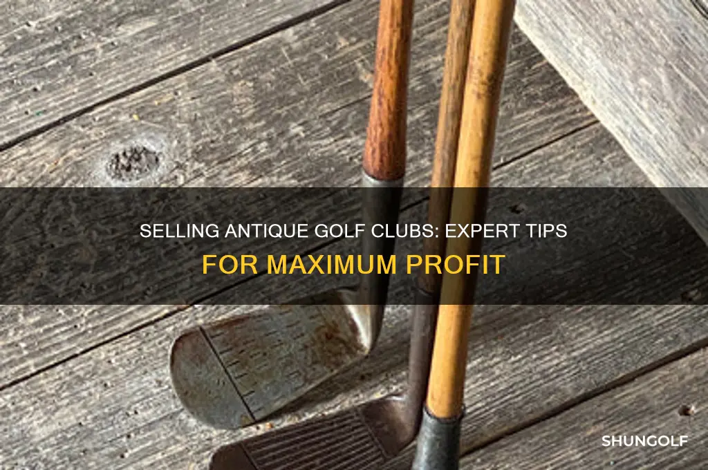 how to sell antique golf clubs