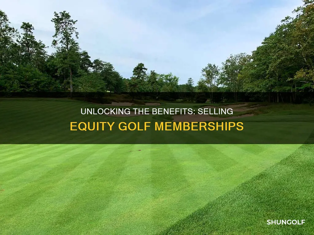 how to sell equity golf membership