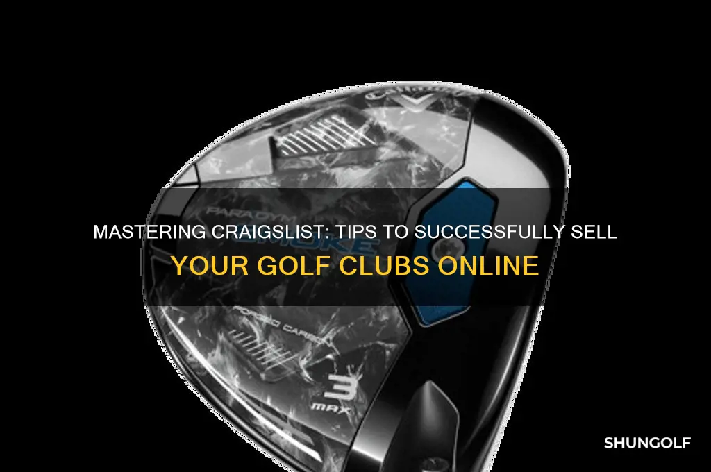 how to sell golf clubs on craigslist
