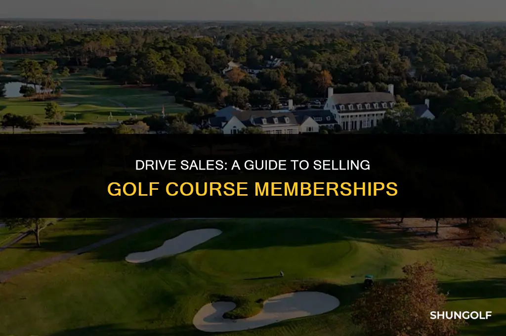 how to sell golf course memberships