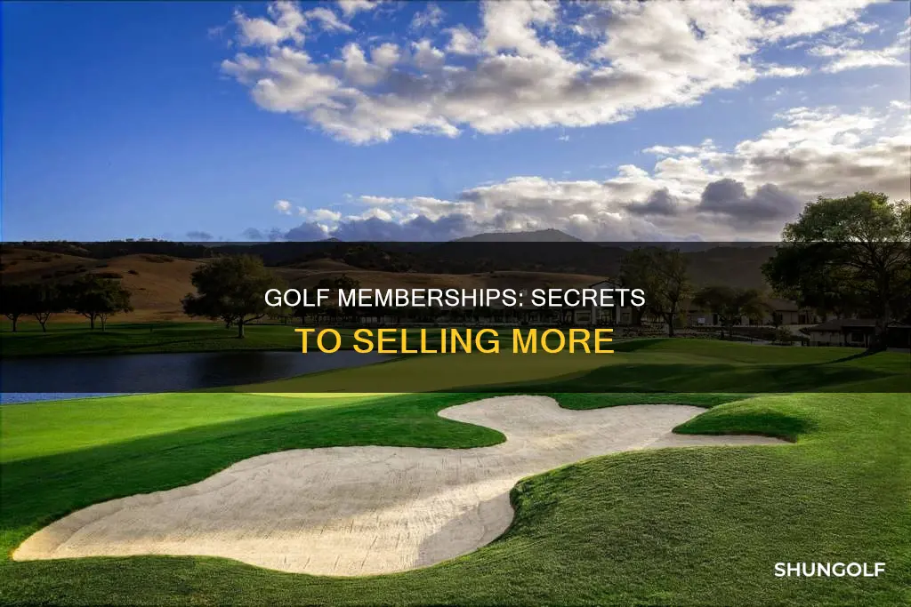 how to sell golf memberships