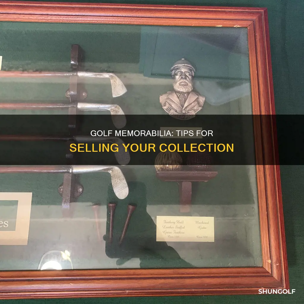 how to sell golf memorabilia
